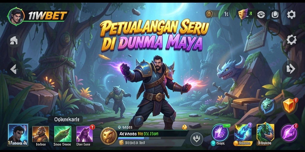 Screenshot gameplay 11WBET menampilkan karakter dalam aksi petualangan.
