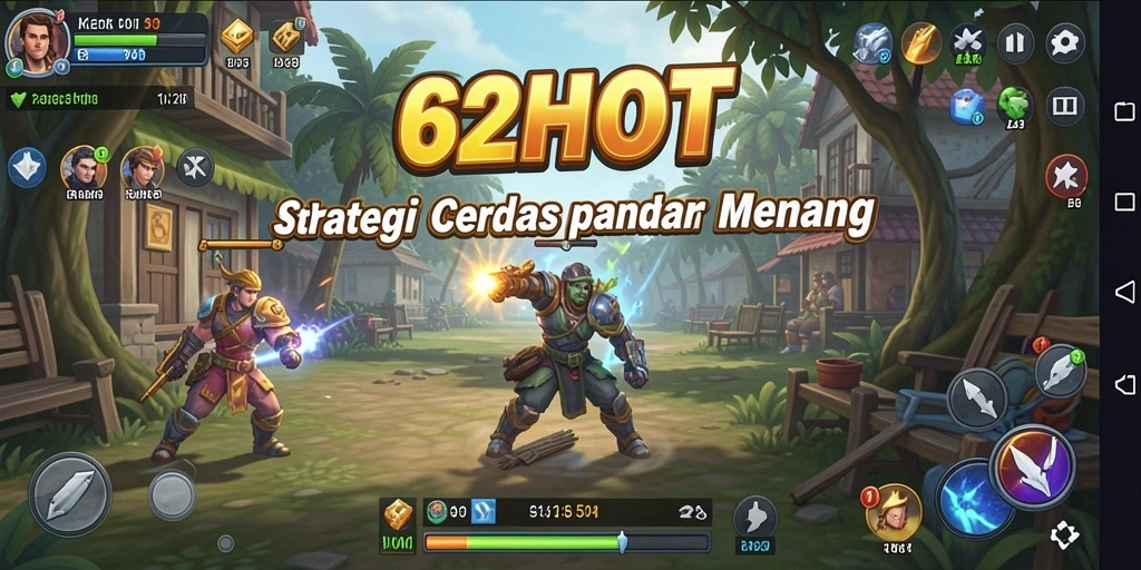 Tampilan gameplay strategis dalam 62HOT yang menantang.