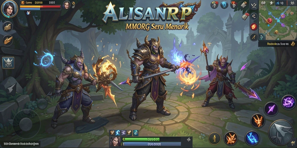 Tangkapan layar menampilkan momen gameplay seru dalam ALISANRP.