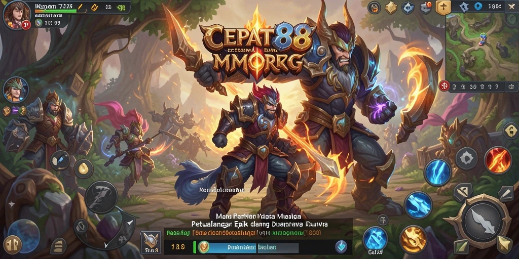 Gameplay menarik dengan grafik menakjubkan di dunia MMORPG.