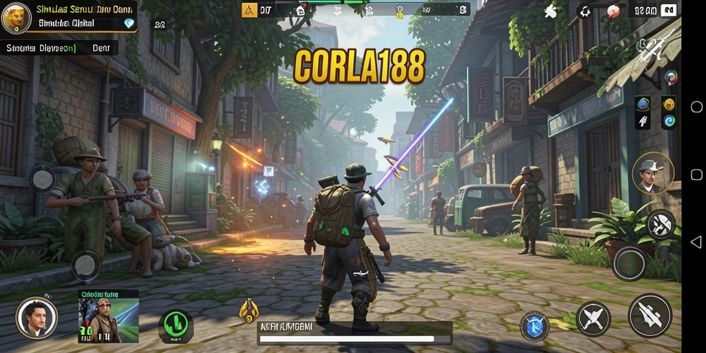Tampilan gameplay CORLA188 menampilkan aksi seru dalam simulasi kehidupan digital.
