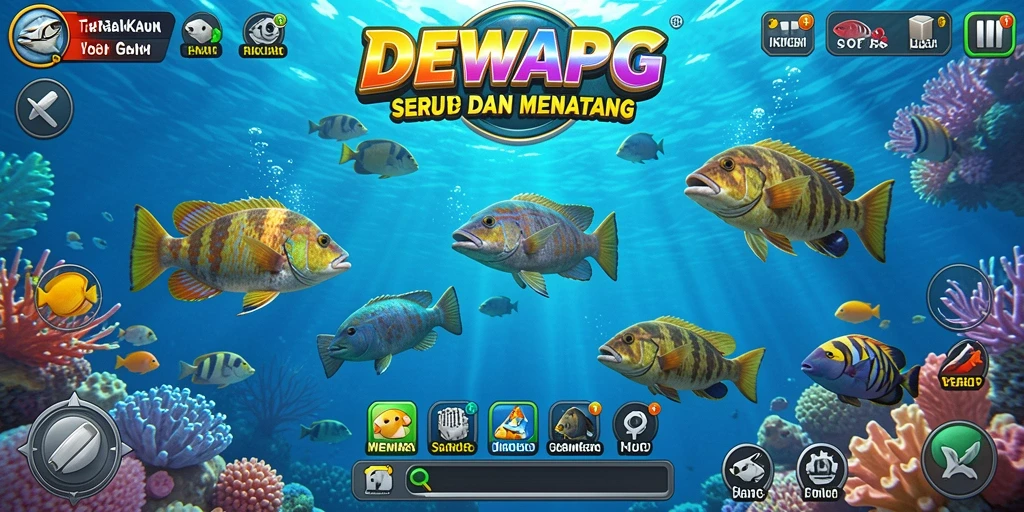 Tampilan gameplay seru dalam Tembak Ikan DEWAPG.