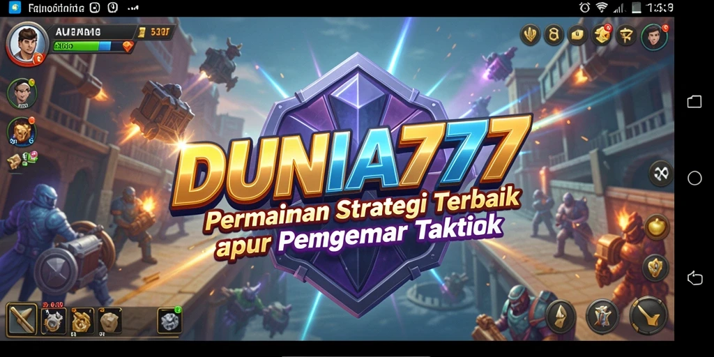 Tangkapan layar DUNIA777 menunjukkan pertarungan strategis yang mendebarkan.