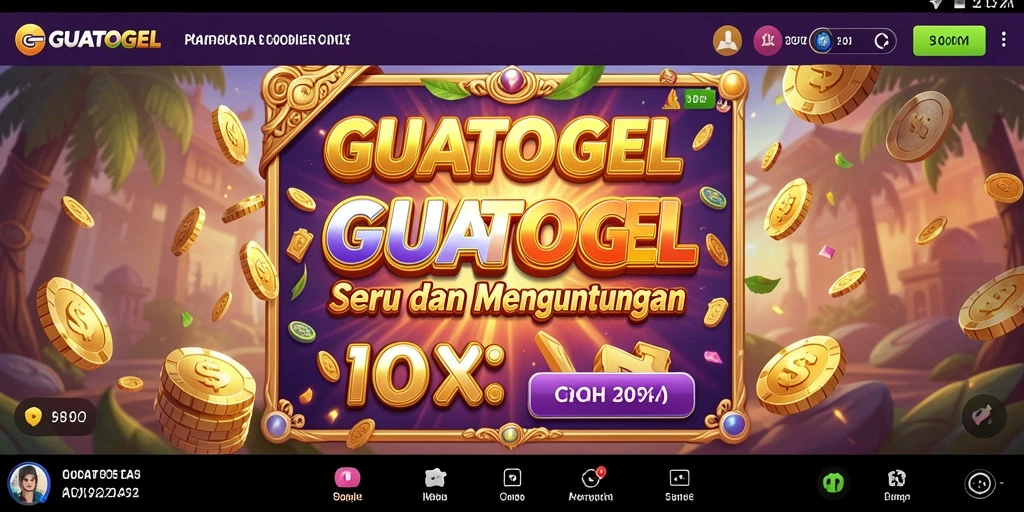 Tampilan gameplay GUATOGEL yang menarik dan interaktif