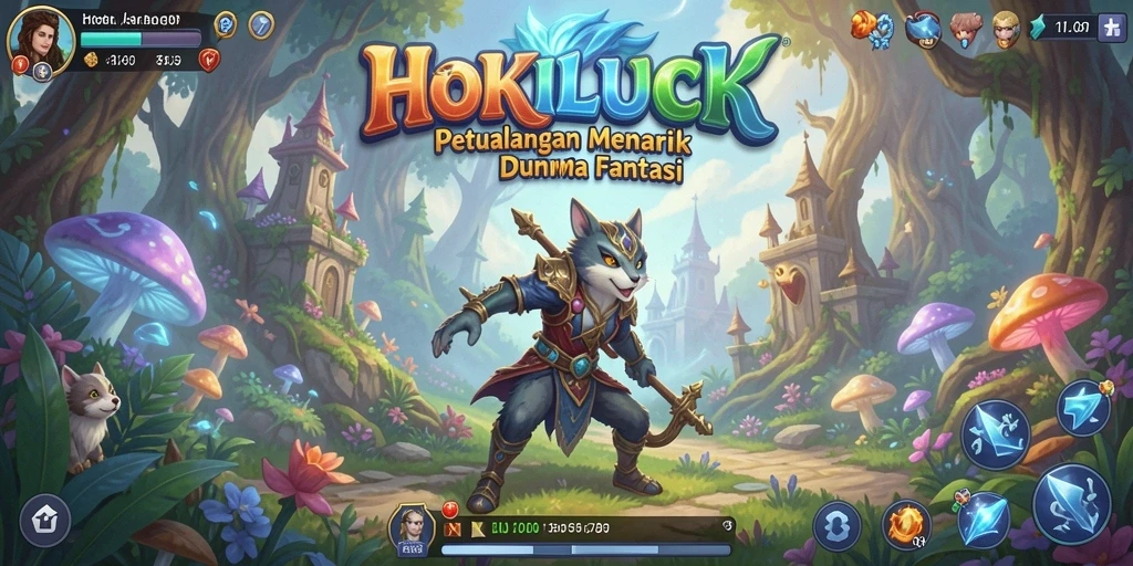 Screenshot utama HOKILUCK menampilkan gameplay petualangan yang seru.