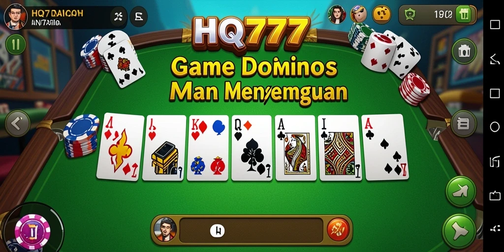 Screenshot gameplay menunjukkan pemain yang menikmati domino bersama teman.