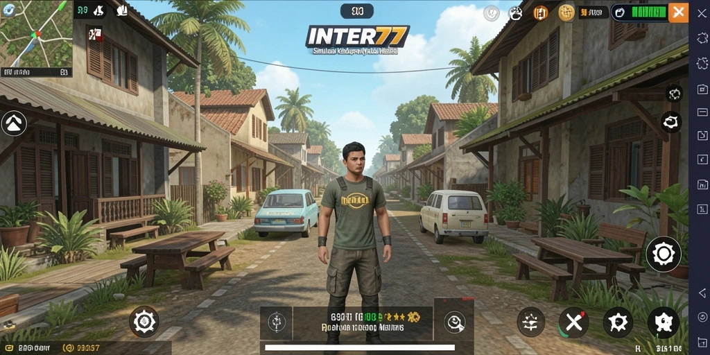 Tangkapan layar INTER77 menampilkan pengalaman gameplay yang realistis.