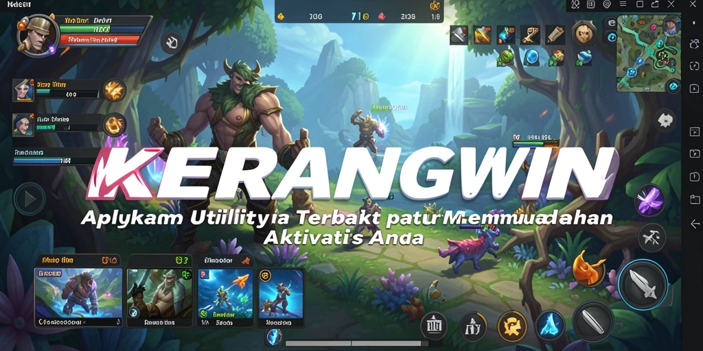 Tampilan utama KERANGWIN dengan antarmuka yang ramah pengguna.