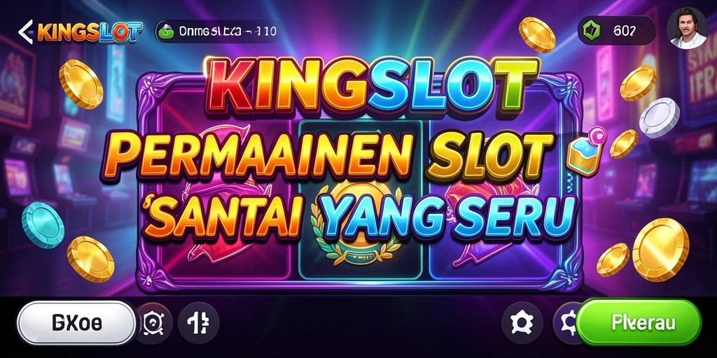 Tampilan gameplay seru dari KINGSLOT dengan mesin slot yang beragam.