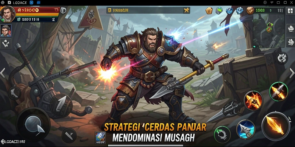 Tampilan permainan LGOACE yang mendebarkan menampilkan berbagai strategi yang diterapkan.