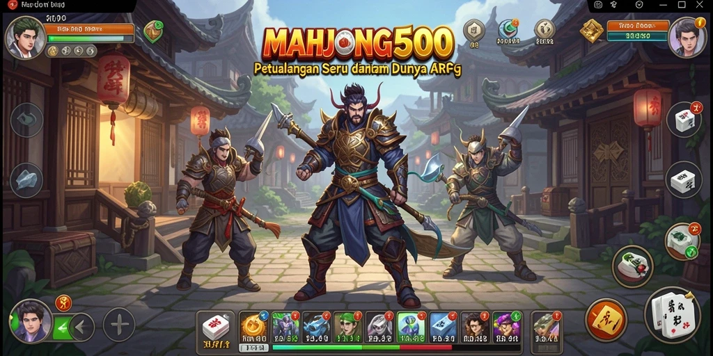 Tampilan menarik dari gameplay ARPG MAHJONG500 yang penuh aksi.