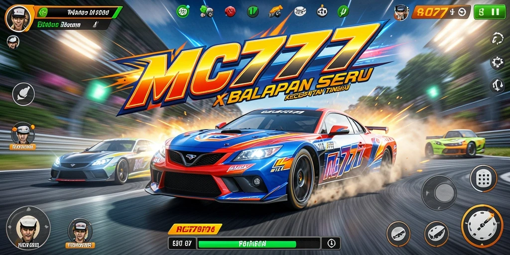 Gameplay seru balapan dengan grafik yang menakjubkan di MC777.