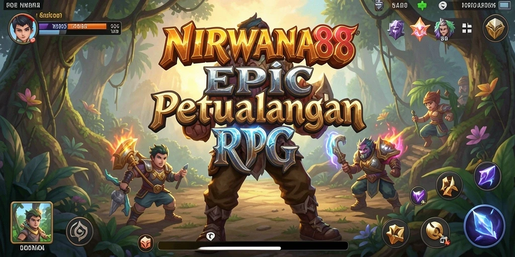 Tampilan gameplay RPG yang mendebarkan di NIRWANA88.