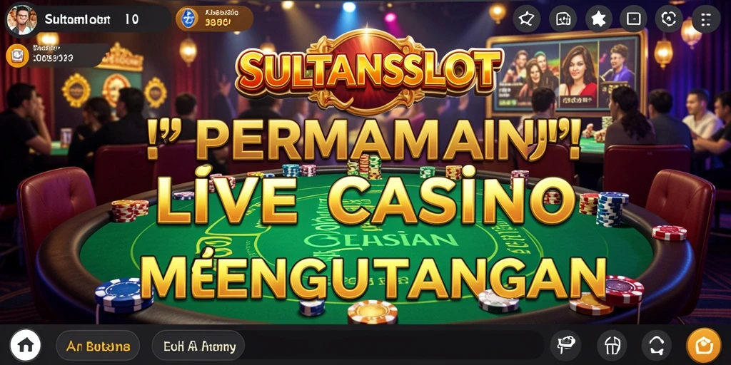 Screenshot gameplay menarik dari SULTANSLOT Live Casino.