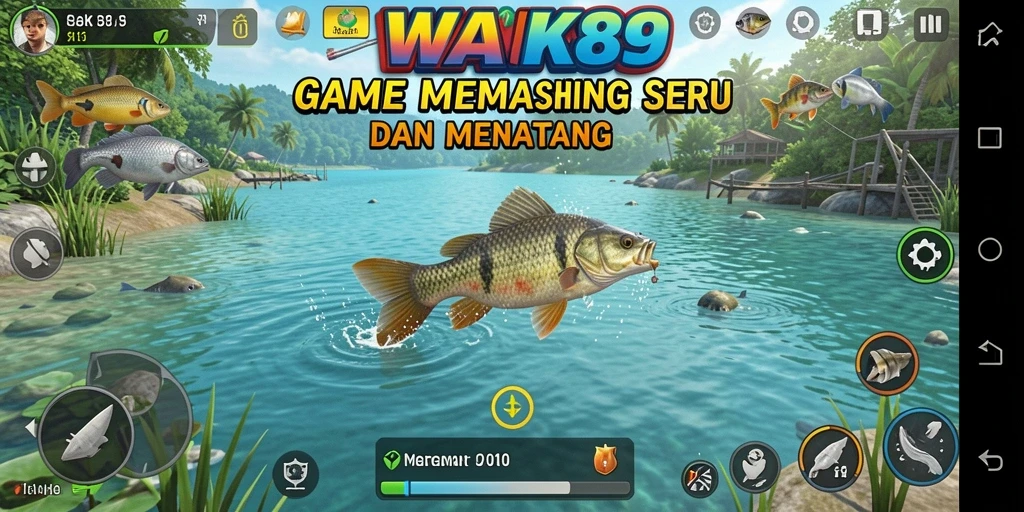 Tangkapan ikan besar dalam gameplay WAK89 yang menantang.