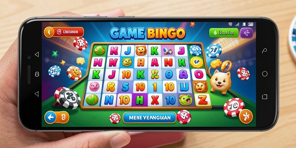 Tampilan menarik gameplay Z18 dengan suasana Bingo yang seru.
